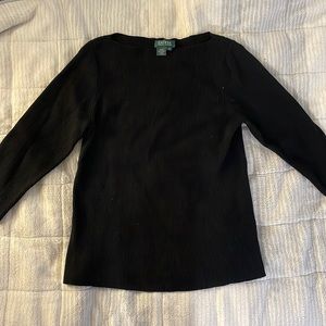 Ralph Lauren Black knit sweater!!